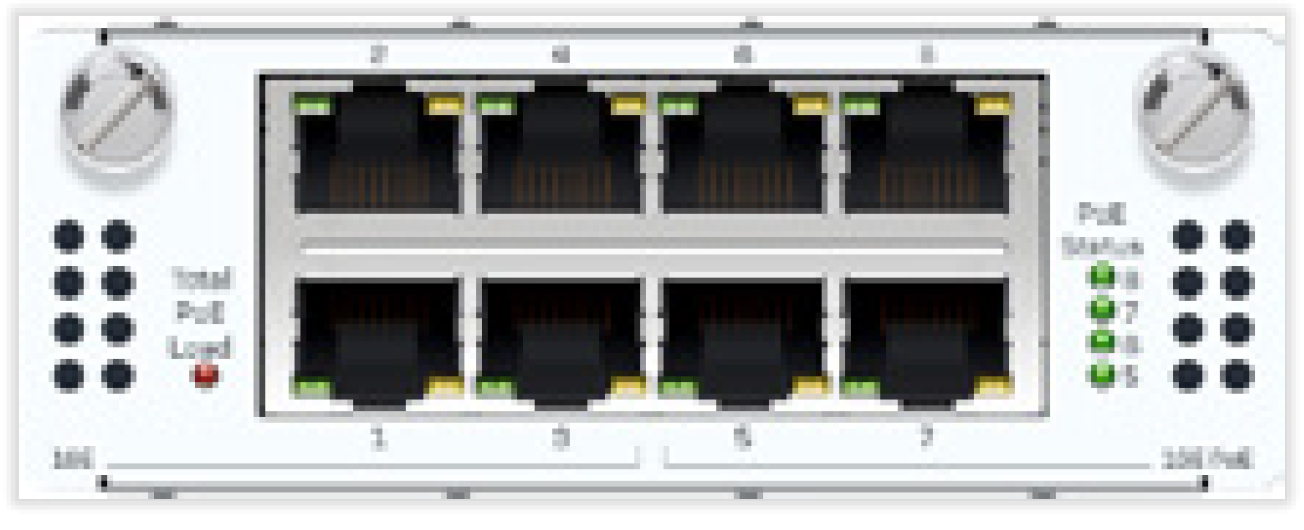 Sophos 4 port GE copper PoE (total 60W) + 4 port GE copper Flexi Port module (for XGS 2xxx/3xxx/4xxx models only)