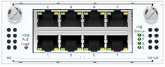 Sophos 4 port GE copper PoE (total 60W) + 4 port GE copper Flexi Port module (for XGS 2xxx/3xxx/4xxx models only)